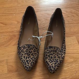 Leopard Print Flat Shoes